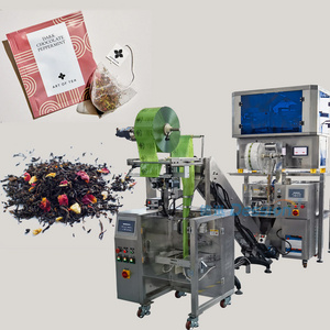 Ultrasonic Sealing Bag Rose Tea Weighing Packaging Machine Double Chamber Triangle Tea Sachet Packing Machine