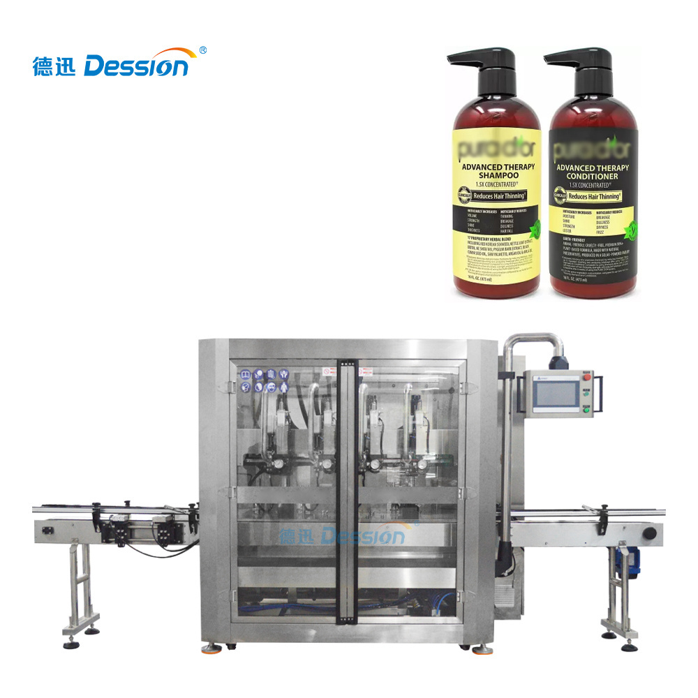 8oz 300ml Full Automatic Shampoo Lotion Cosmetic Bottles Filling Machine Bottle Liquid Filling Capping Machine