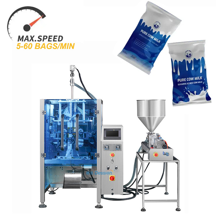 Auto Liquid Sachet Water Bag Filling Packing Machine Juice Drinking Water Pouch Packing Machine Milk Bag Filling Packing Machine