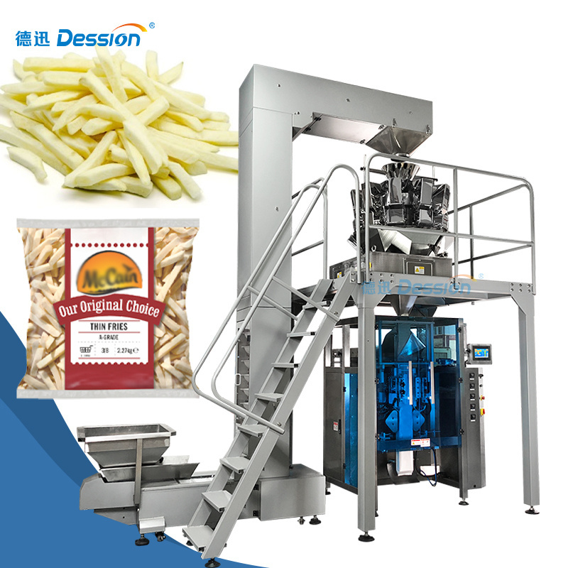 Hot Sales 2kg 5kg Bigger Bag Frozen Food Packaging Machine Frozen French Fries Weighing Packing Machine