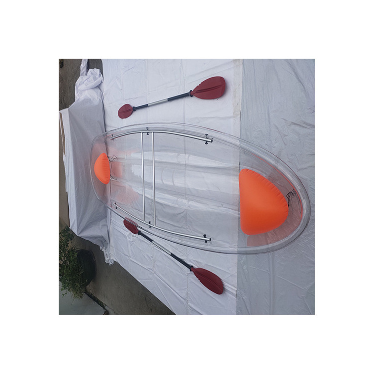 Competitive Price Three-person Clear Plastic Fishing Polycarbonate kayak for water sports boat