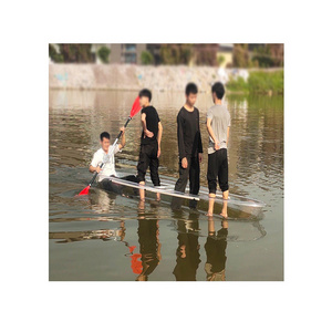 Competitive Price Three-person Clear Plastic Fishing Polycarbonate kayak for water sports boat