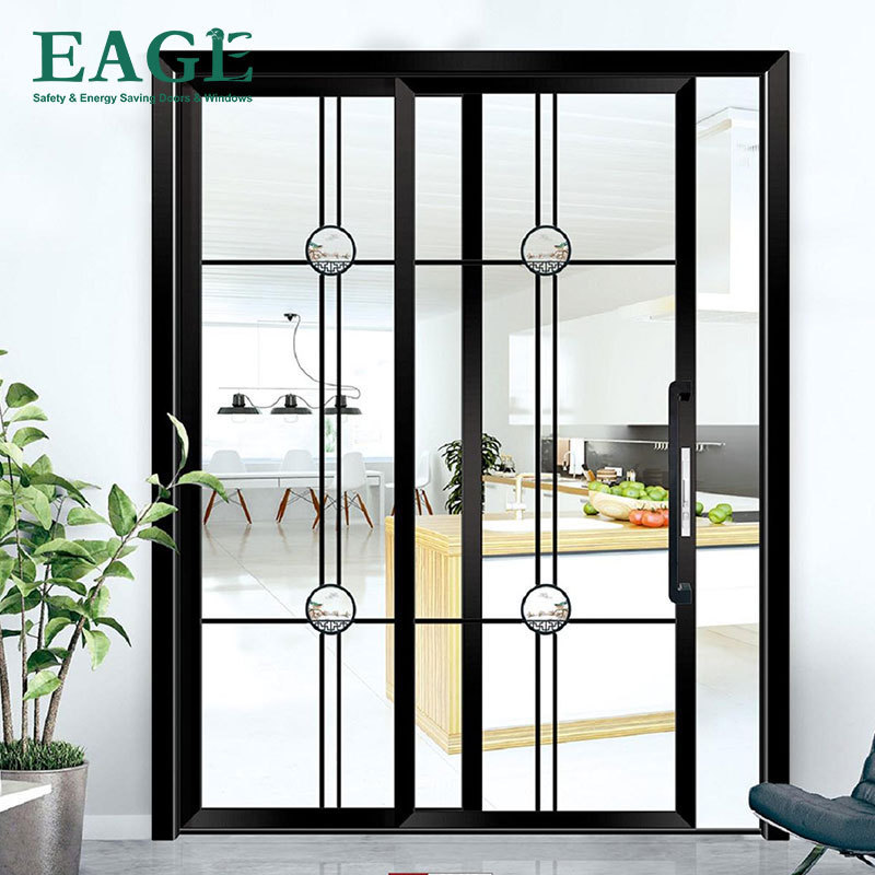 Insulated glass aluminum pd door slide and swing pt door