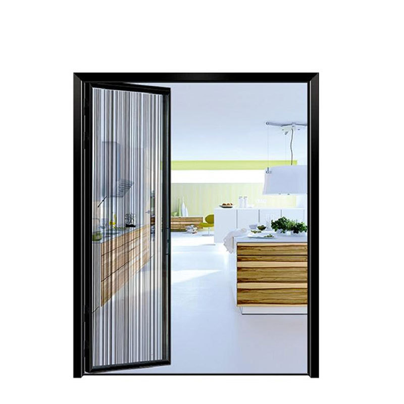 Aluminium four double open swing casement sliding doors glass aluminum Pt Pd door