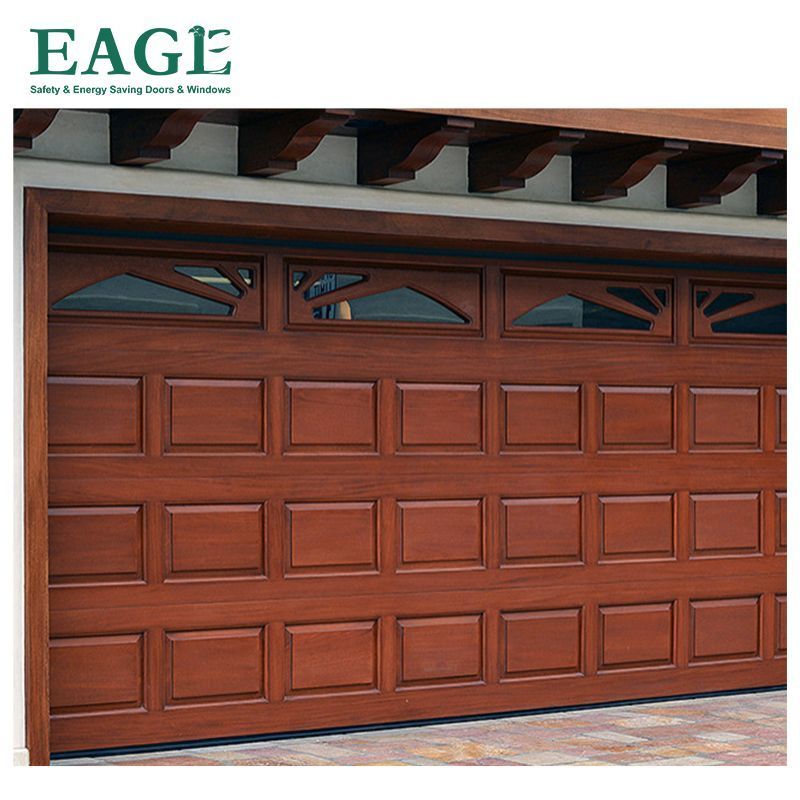 Top manufacturer automatic aluminum tempered glass full view plexiglass garage door