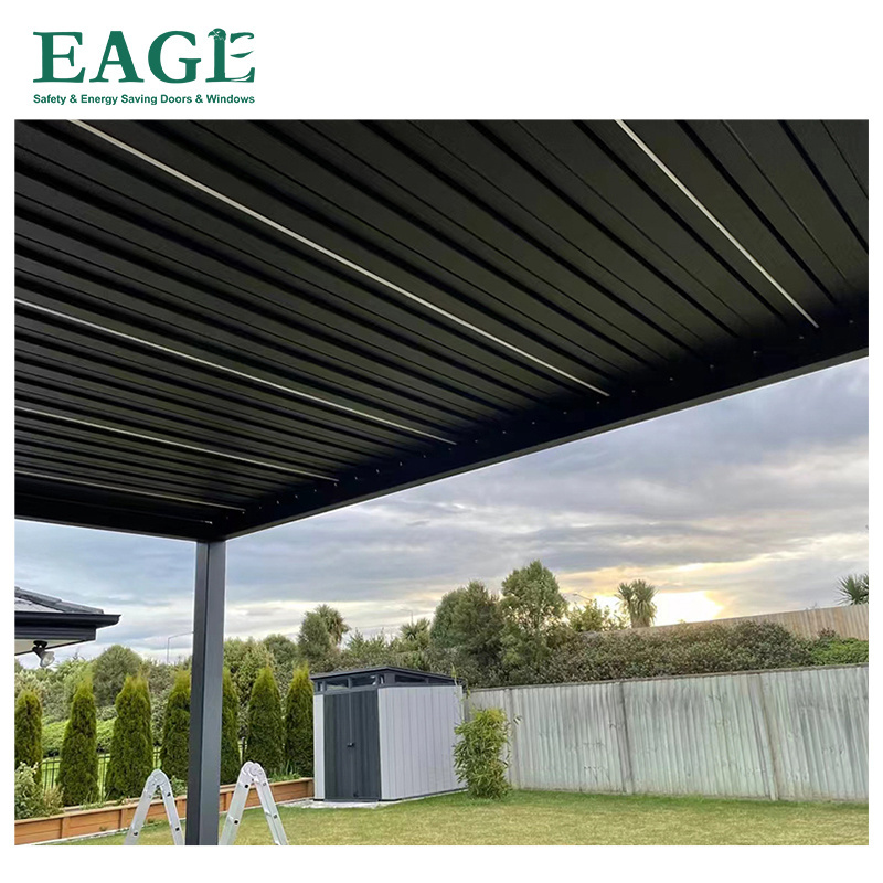 3x3 3x4 4x4 6x4 m OEM Factory Modern Outdoor Bioclimatic Pergola Aluminum Louver Pergola