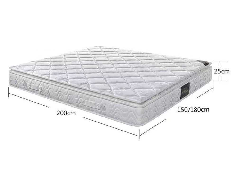 Full Size Quality Upholstered Coconut Fiber Latex Inner Spring Mattress High End Customizable King Size Bed Mattress