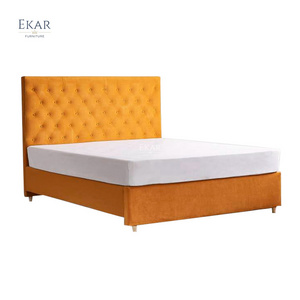 New Design Ekar Eco Leather Half Leather Bedroom Queen Bed