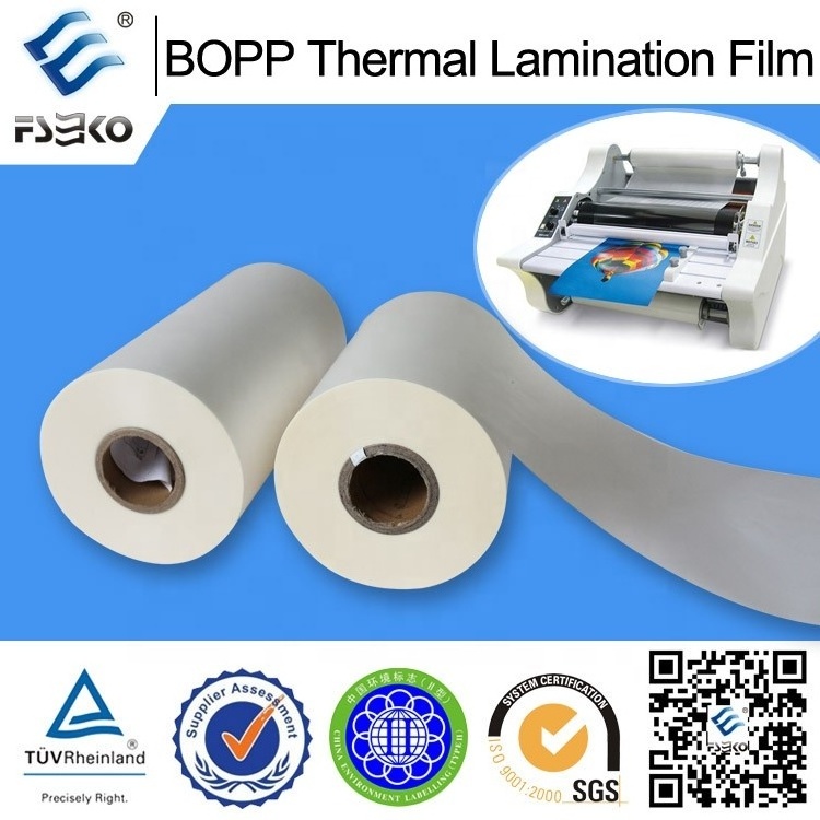 Pre-coating Polypropylene Dry BOPP Lamination Film EVA Hot Melt Adhesive Film 17mic High Glossy Laminated Film