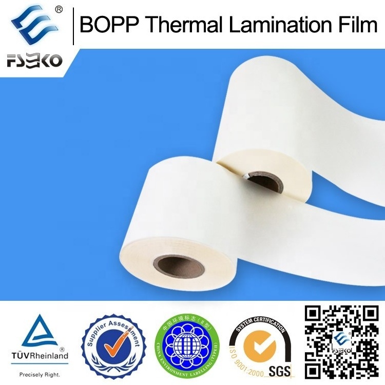 Pre-coating Polypropylene Dry BOPP Lamination Film EVA Hot Melt Adhesive Film 17mic High Glossy Laminated Film