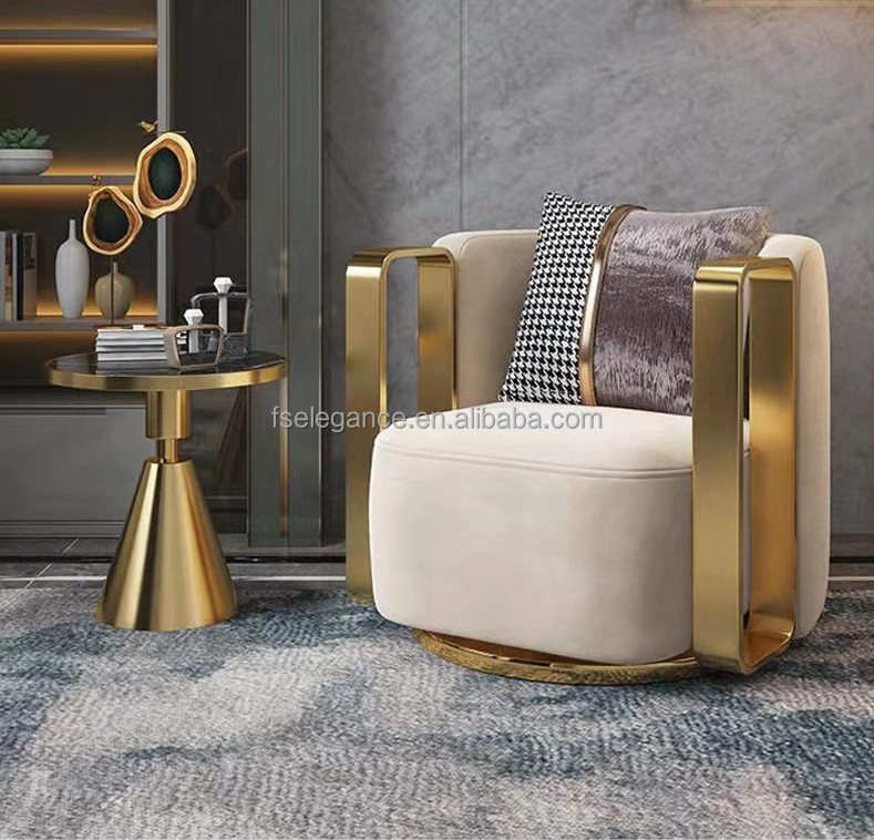 large gold elegant bedroom furniture home dinning swing white modern swivel accent sofa luxury chairs