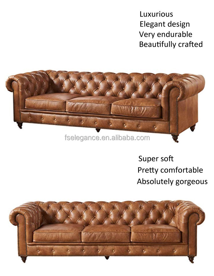 Made in italy functional rustic alligator lorenzo contemporary synthetic Chesterfield Tufted Leather Sofa Couch