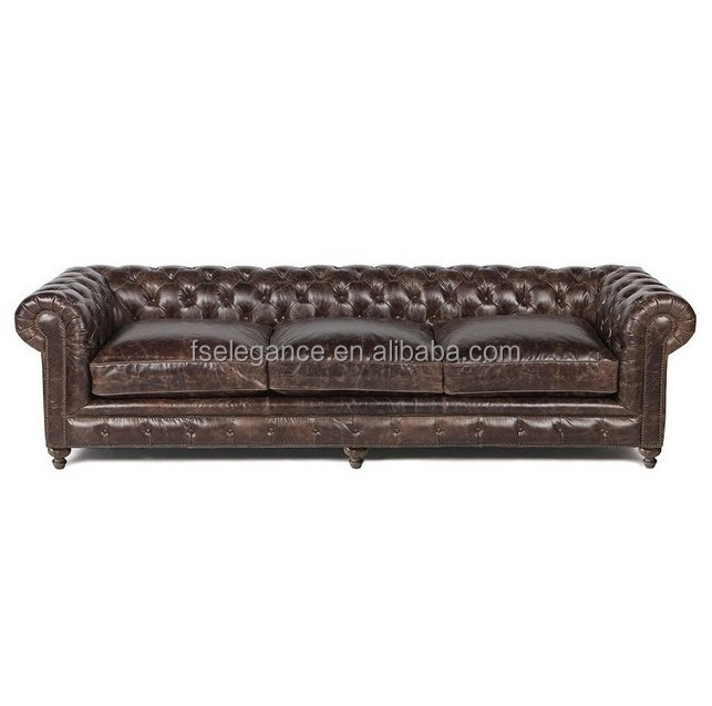 Made in italy functional rustic alligator lorenzo contemporary synthetic Chesterfield Tufted Leather Sofa Couch