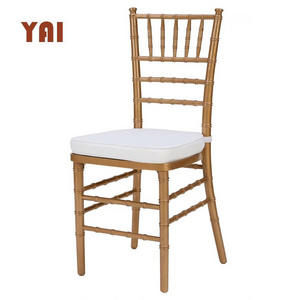 wedding chair steel wholesale stainless steel tiffany stackable event furniture chiavari chair with cushions