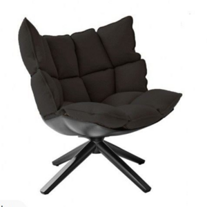 Luxurious leather black modern back lounge adjustable nordic new york reclining sofa armchair footrest chair