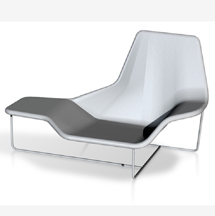 Leisure Modern Designer Furniture Legs Luxury Pour Recliner Zanotta Lama Chaise Lounge Chair Stainless Steel Living Room Chair