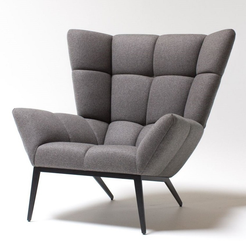 Simple Casual Modern Design Fabric Designer Armchair Cozy Club metal lounge JEFF Tuulla Chair