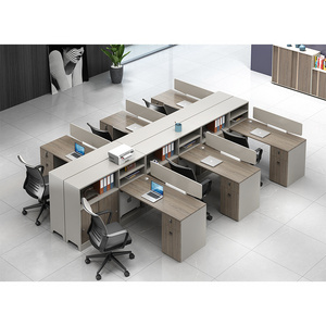 Modern furniture Office partition ergonomic Call Center Desk Modular 4 6 Person Cubicle workstation