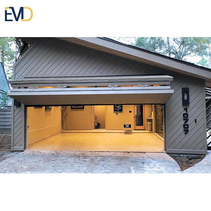 Factory customized high quality residential aluminium vertical bifold garage doors