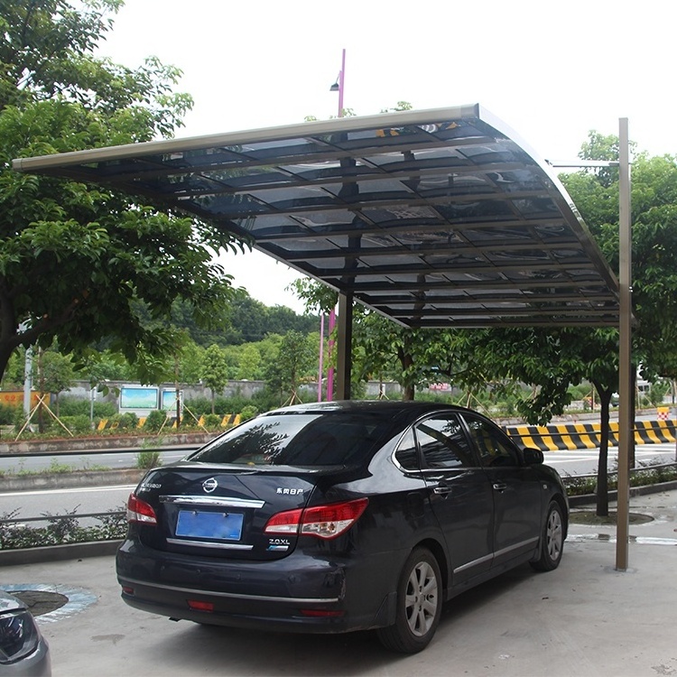 Outdoor Sun Shade Polycarbonate Cheap Carports Parking Cantilever Metal Frame Car Port Garage Canopy Aluminium Carport