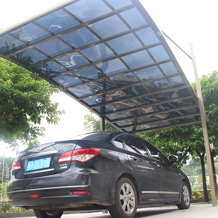 Outdoor Sun Shade Polycarbonate Cheap Carports Parking Cantilever Metal Frame Car Port Garage Canopy Aluminium Carport