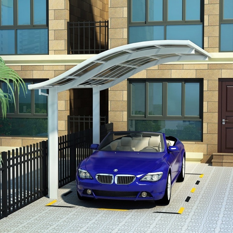 Outdoor Sun Shade Polycarbonate Cheap Carports Parking Cantilever Metal Frame Car Port Garage Canopy Aluminium Carport