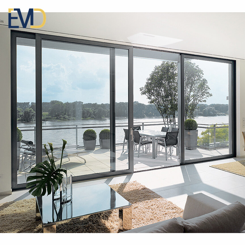 Customized high quality villa outdoor aluminium frame patio sliding door system