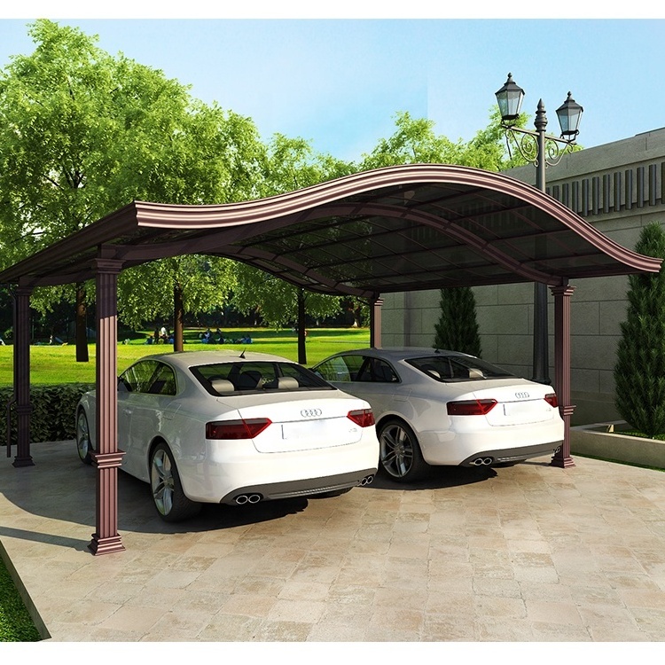 Outdoor Sun Shade Polycarbonate Cheap Carports Parking Cantilever Metal Frame Car Port Garage Canopy Aluminium Carport