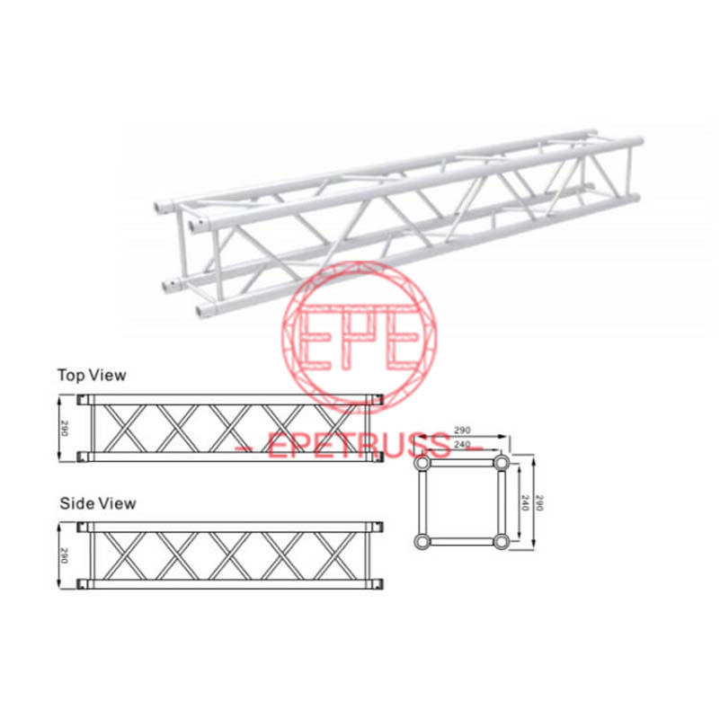 F34 Global 290mm Square Spigot Aluminum Truss for Event Lighting Show Aluminium Stage Truss System