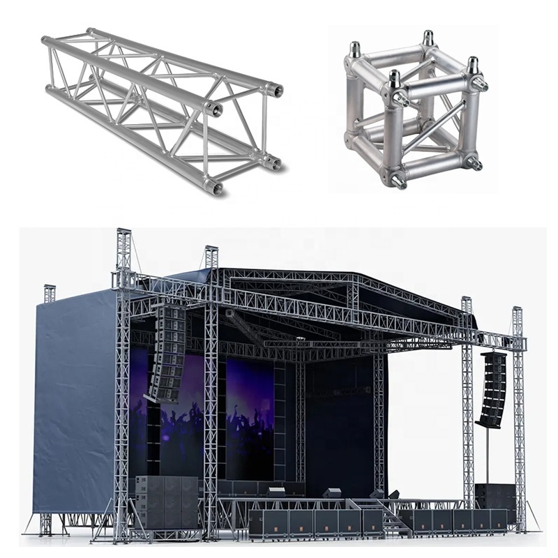 Aluminum Line Array Speaker Tower Truss event backdrop stand