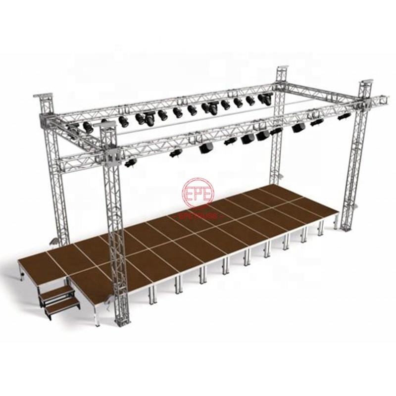 Outdoor Stage Spigot Aluminum Folding DJ Booth Truss Display Trussing Lift Tower