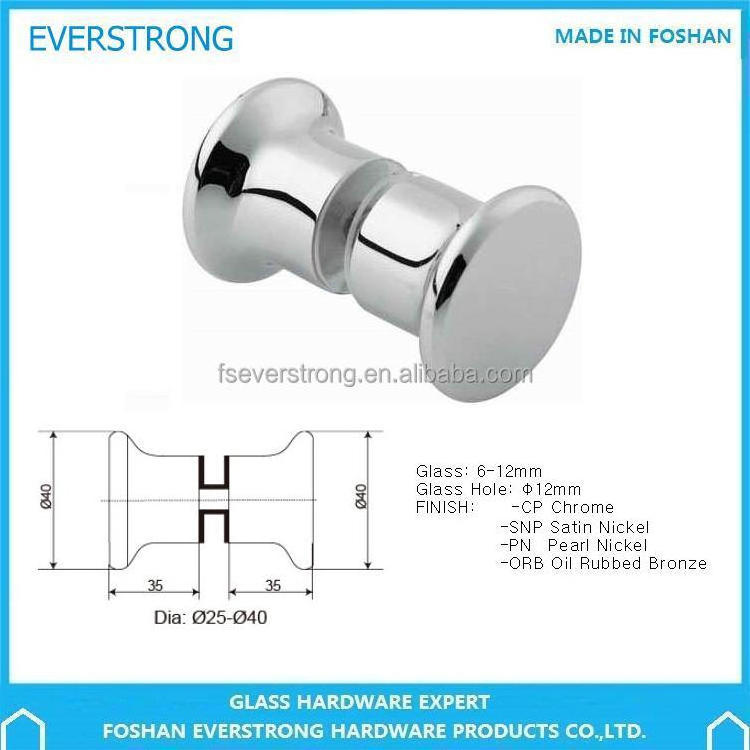 Everstrong   E010 round solid bathroom glass door pull  knob of shower enclosure  accessories