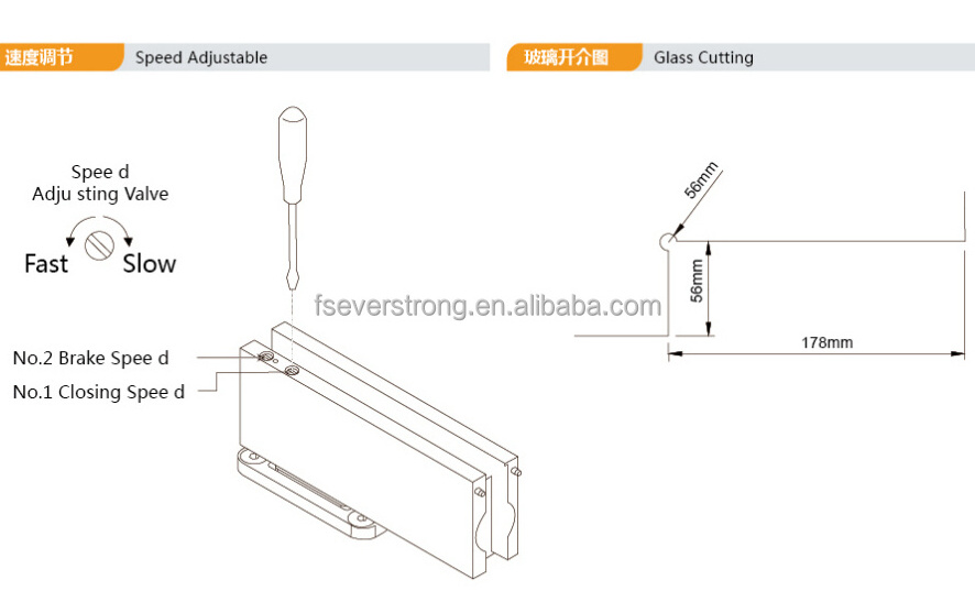 Everstrong concealed floor spring ST-K02 no digging floor hinge or door closer