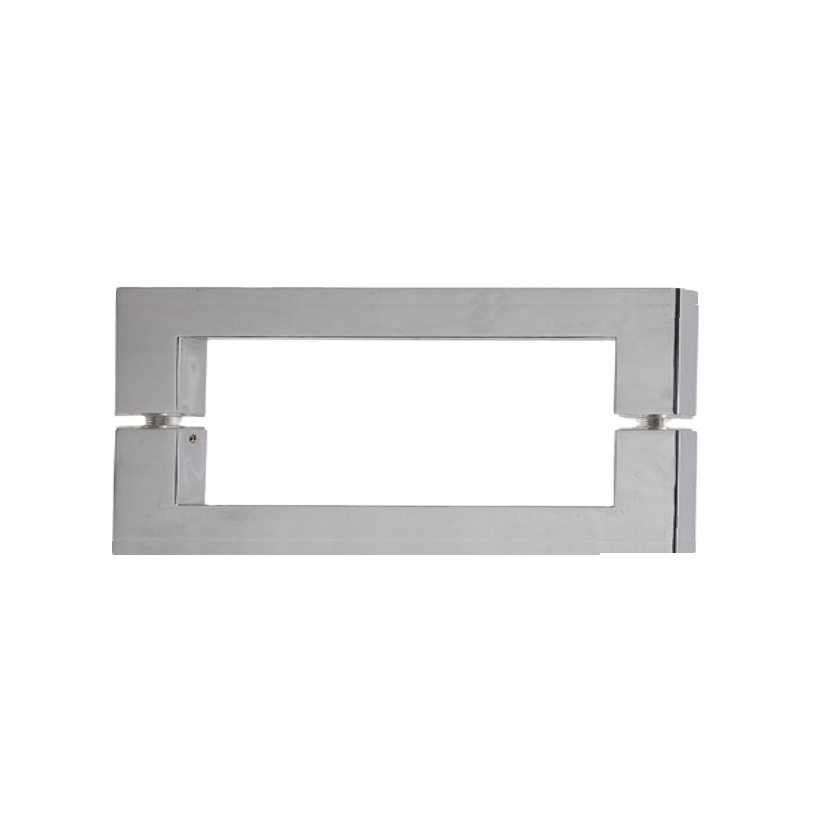 Everstrong brass chrome  square shower door handle  JB007 brush nickel or satin brass pull handle