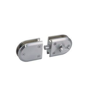 Everstrong zinc alloy glass door bolt  lock or double side glass door latch