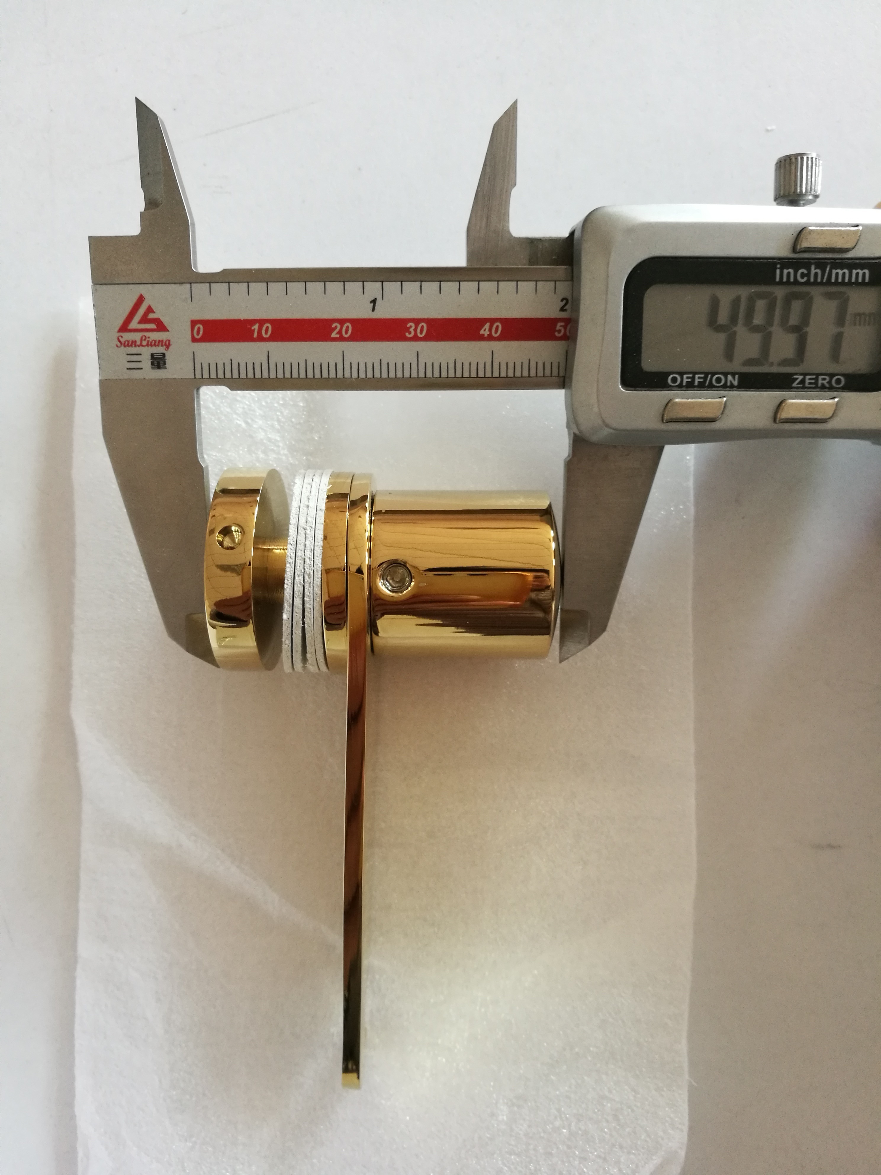 Gold color  brass glass shower  door lock and bolt  H017 single glass door latch