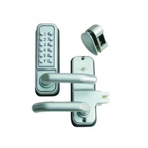 Keyless  digital  combination push button  door lock with  handle  for tempered glass door