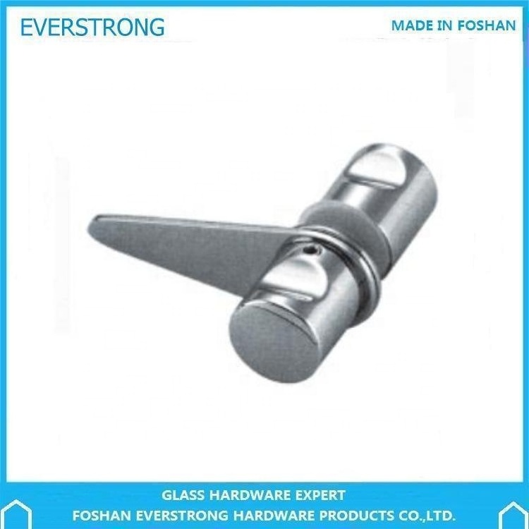 Everstrong brass chrome shower  glass door bolt H013 single glass door pull knob with  latch