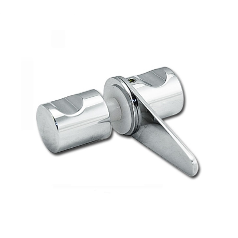 Everstrong brass chrome shower  glass door bolt H013 single glass door pull knob with  latch