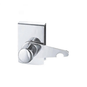 Brass and stainless steel bathroom glass shower door lock  H016 single chrome glass shower  door latch