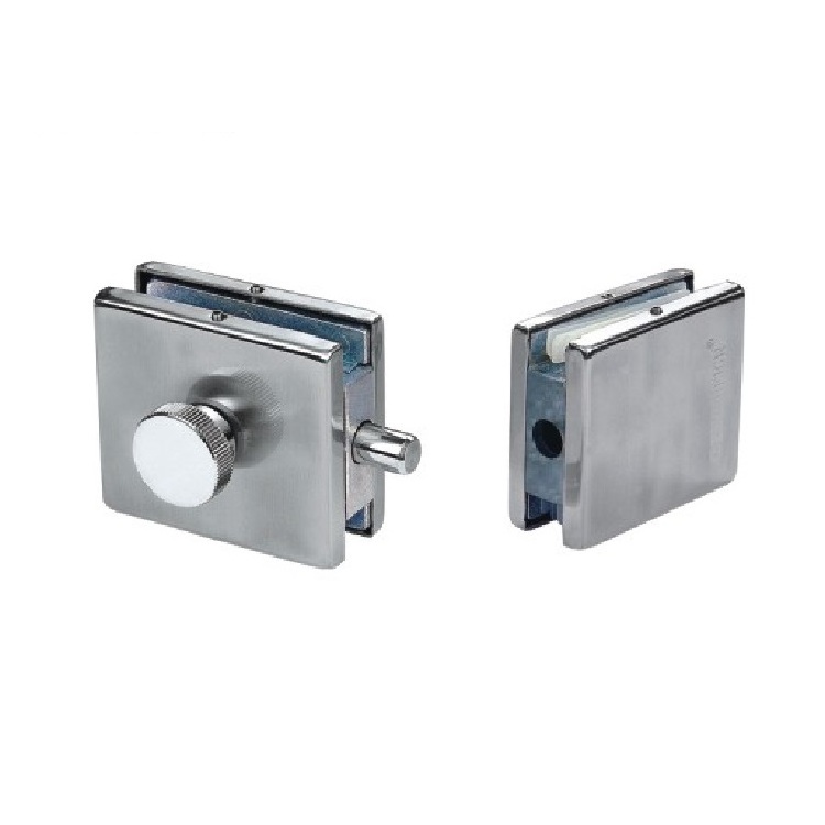 Square glass door  bolt H004A  stainless steel double glass door latch of control hardware