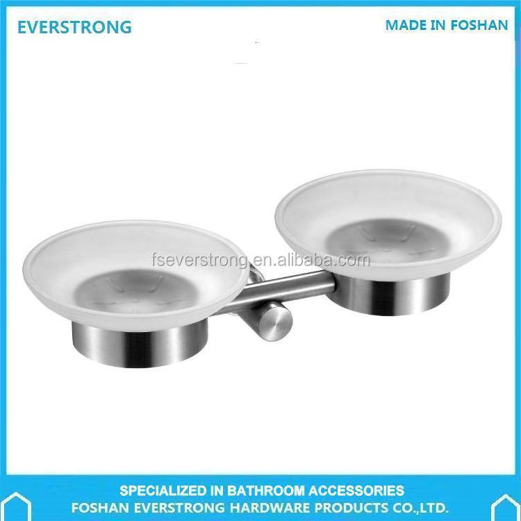 Everstrong stainless steel ST-V1212 double soap wall mounted dish soap holder  soap shelf bathroom accessories