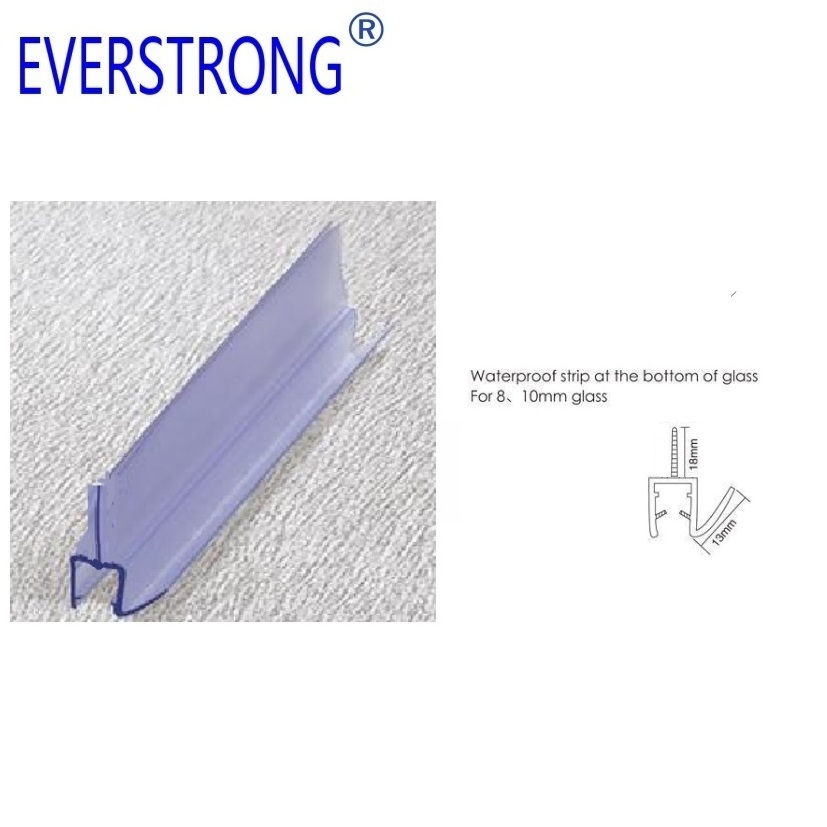 Plastic shower door  seal wipe  3009F PVC glass door seal weather sealing strip   at the bottom of door