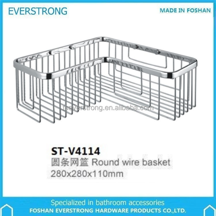 Shower Basket or Bathroom Shelf Everstrong V4114 Stainless Steel Graphic Design Modern Corner Shower Caddy 5 Pack Single Tier