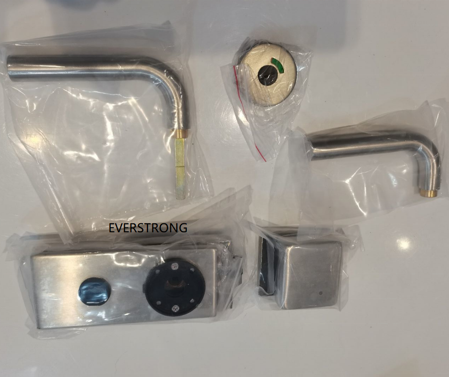 Everstrong stainless steel  g toilet door lock G051D  commercial bathroom glass door lock with indicator similar  to dorma