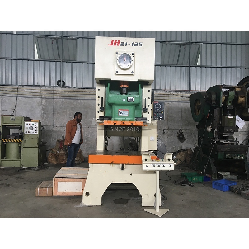 JH21 -125 open front fixed bed forging press with dry clutch and hydraulic overload protector