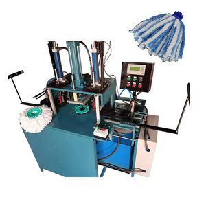 High quality high speed automatic floor mop head making machine round head mop