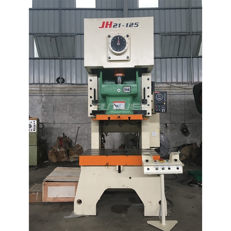 JH21 -125 open front fixed bed forging press with dry clutch and hydraulic overload protector