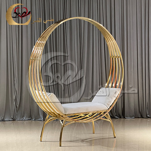 Wholesale Royal Birdcage Stainless Steel Wedding Banquet King Throne Chair