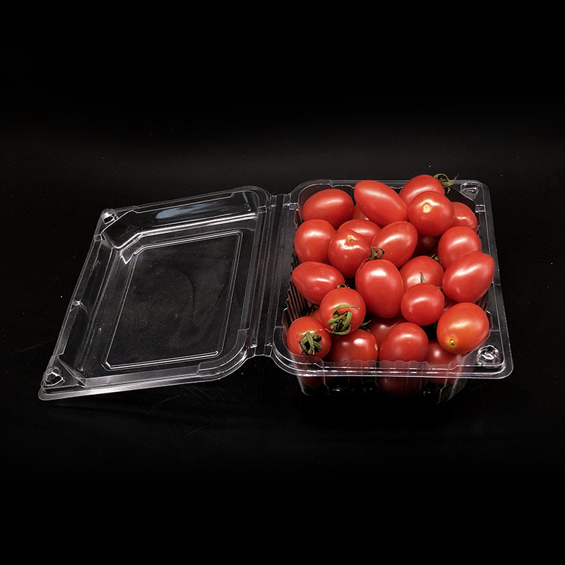 Eco-friendly Plastic Clear Strawberry Packing Box Clamshell Fruit and Vegetable Packaging Blister box